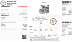 Natural Round Brilliant Loose Diamond – IGI Certified (0.44 CT, H Color, VS2 Clarity)